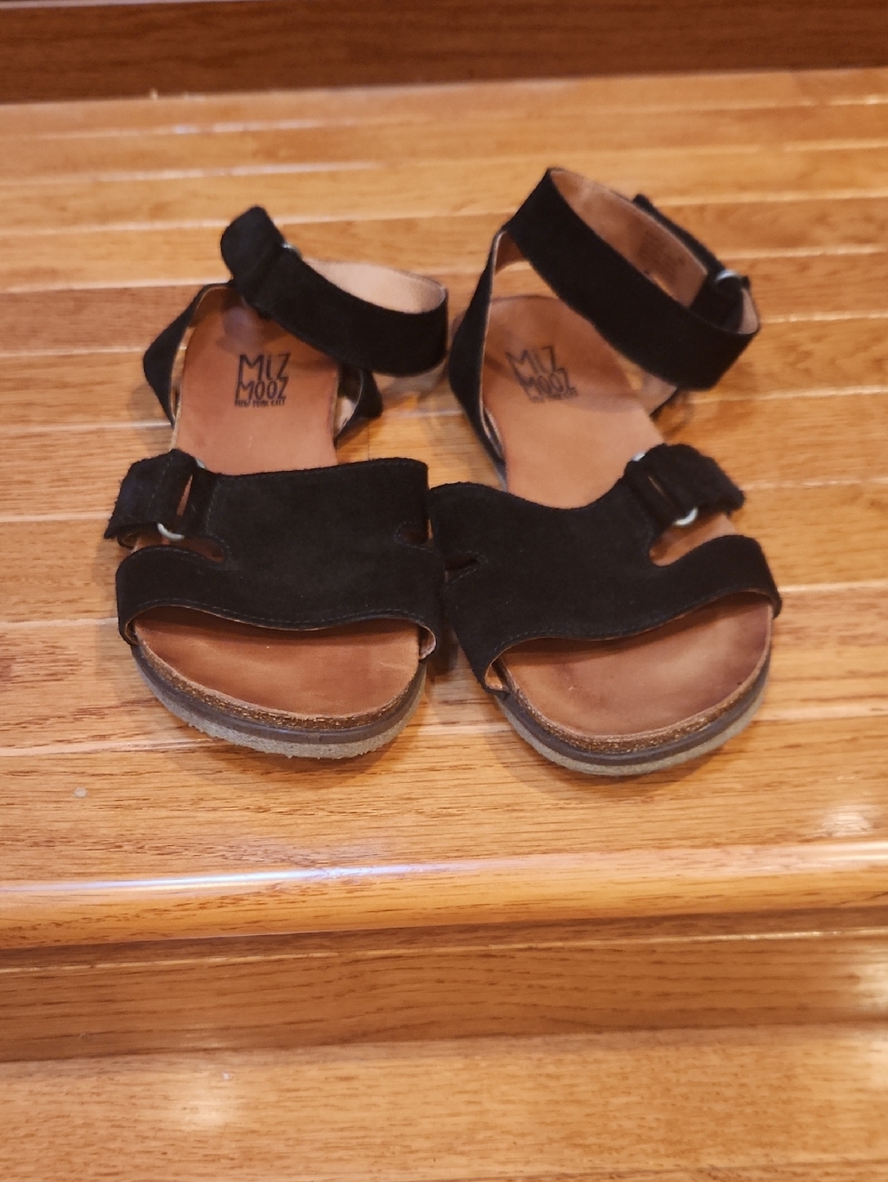 Miz Mooz Black Suede Sandals